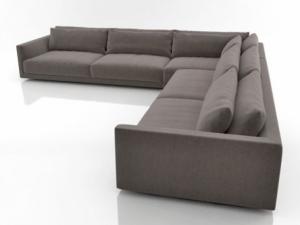 China Advanced customized L Shaped simple large and small size Italian sofa wholesale