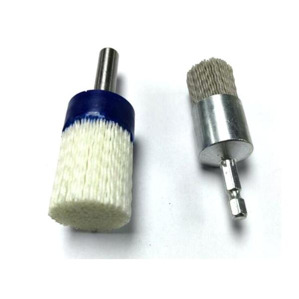 25mm Outer Diameter Abrasive Nylon End Brush With Hex Solid Shank