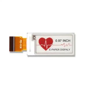 China E Ink Electronic Paper Display 0.97 Inch Color Epaper Display 88x184 SPI Interface wholesale