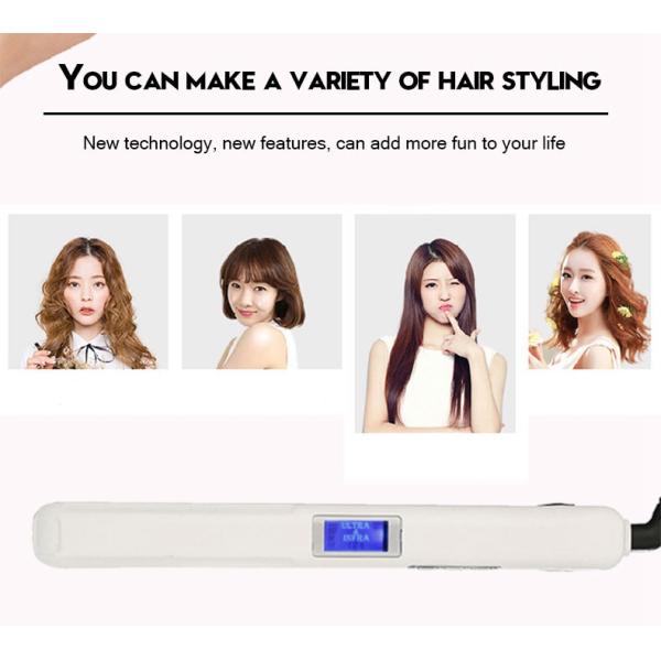 25W-39W Infrared Hair Straightener Ultrasonic LCD Display Hairs Flat Iron Ceramic