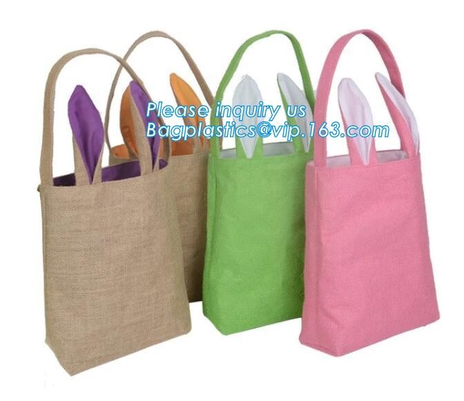 JUTE STORAGE BASKET WITH COTTON ROPE HANDLES,Burlap fabric jute toy storage basket for home storage organization bagease
