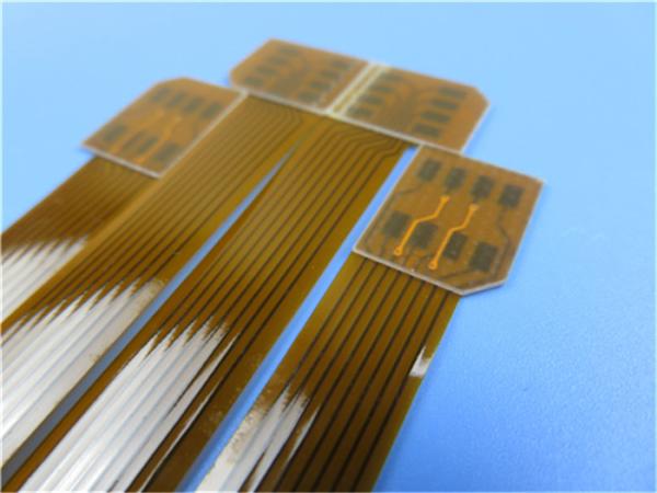 Quality Dual Layer Flexible PCB Built on Polyimide With Immersion Gold and Yellow Mask for sale