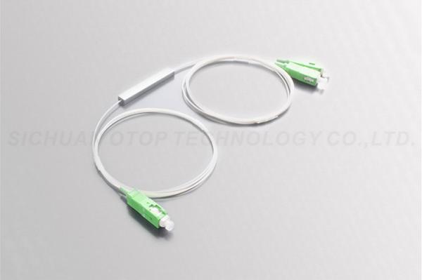 Quality 900um SC / APC Fiber Optic Splitter 2 Way  1x2 PLC in GPON EPON Network for sale