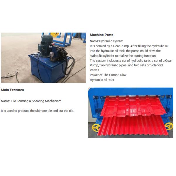 Corrugated Wall Panel Roll Forming Machine , Aluzinc Double Layer Roofing Sheet Roll Forming Machine