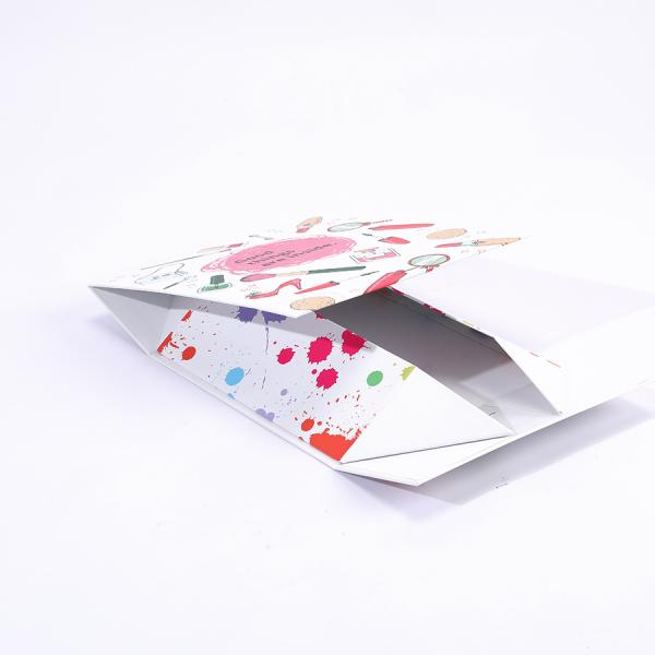 Cardboard Folding Magnet Box Custom Printed Packaging Magnetic Boxes with Ribbon