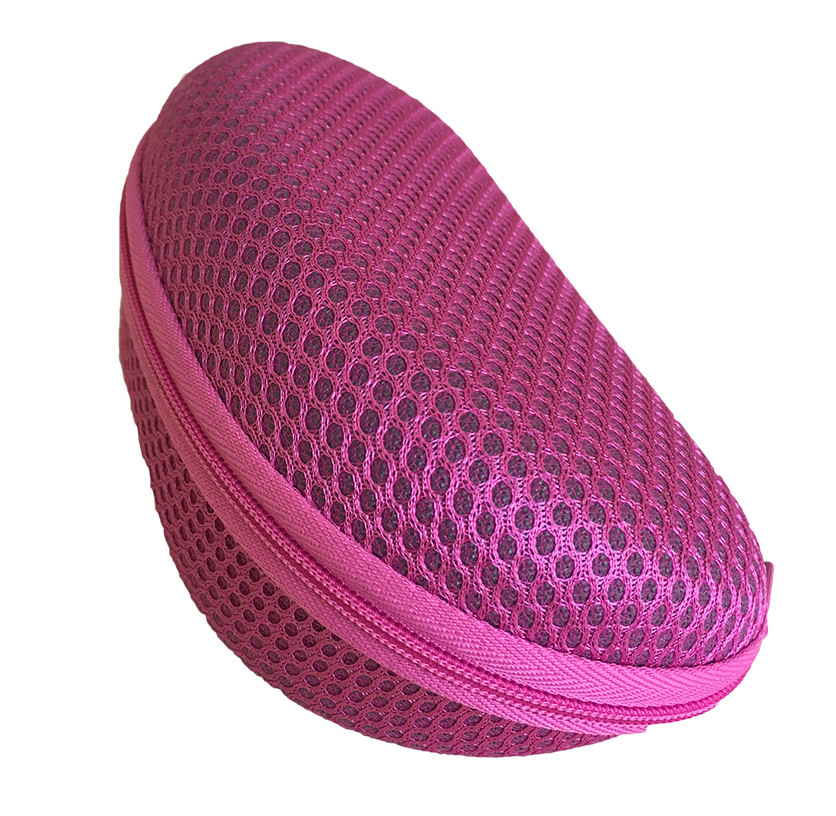 2025 fashion zipper sunglasses cover with mesh material and your own logo printed