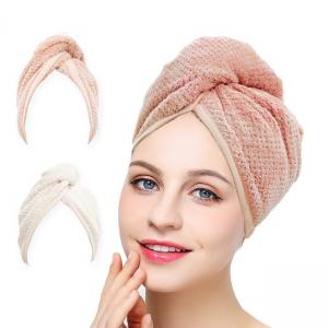 China Bamboo Quick Dry Hair Towel Wrap Super Absorbent 200GSM-400GSM wholesale