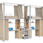 Space utilization and security strong double bed under the table apartment bed
