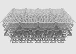 China Corrugated Perforated Metal Panels Customized Arbitrary Patterns For Architectural Metal Panels wholesale