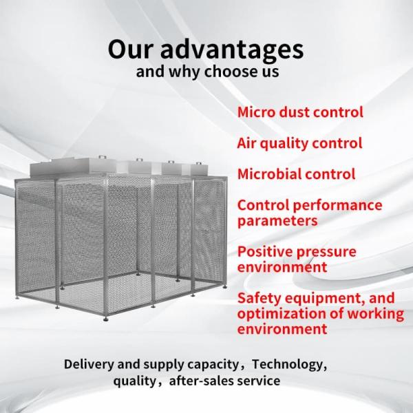 ISO 5 Clean Booth with HEPA FFU System | Modular & Mobile Design for Labs/Electronics