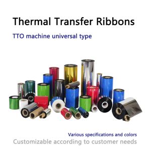 55mm Width Thermal Transfer Ribbons 500m Length Printer Thermal Ribbon