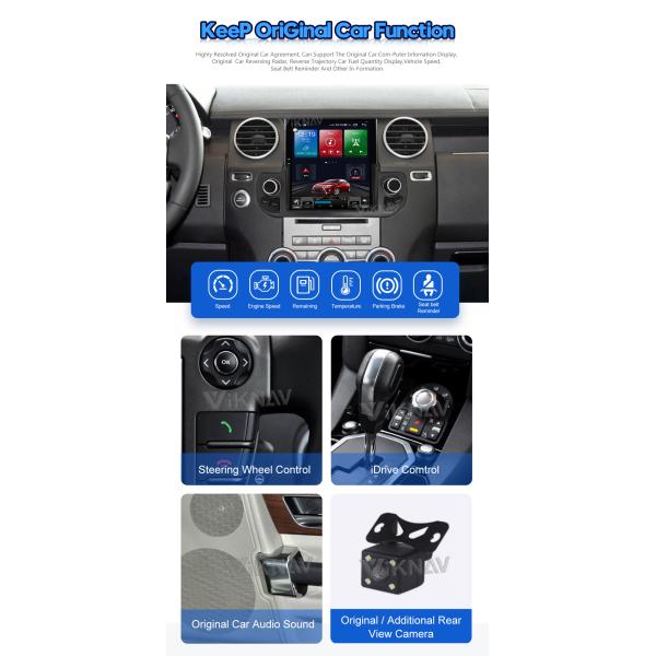 Gps Navigation Android 10 Car Audio For Land Rover Discovery 4 2009-2016