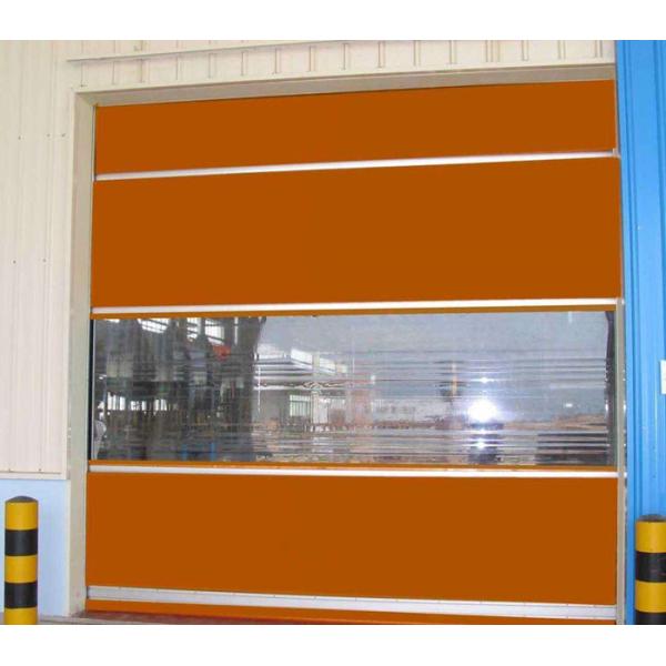 Food Factory PVC High Speed Roll Up Doors Radar Control System and Infrared Sensor