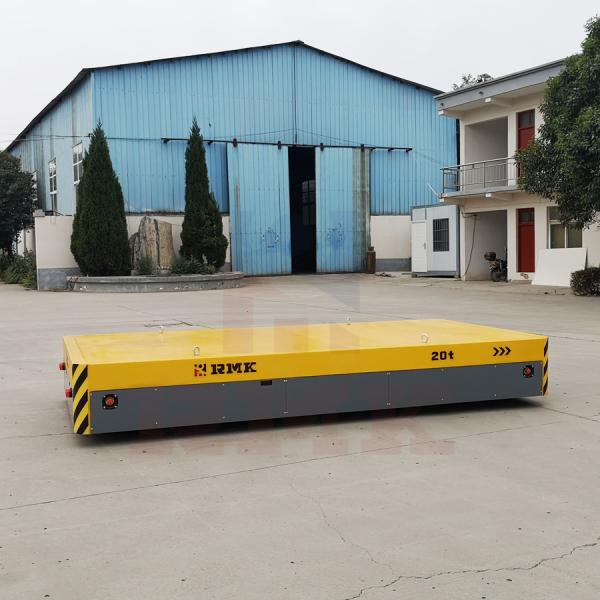 Quality All Round Operation Trackless Transfer Trolley 20T Load Height 60cm Automatic Charging for sale