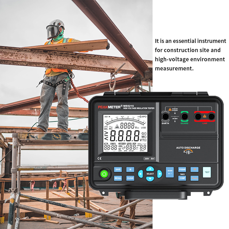 Analog Bar Digital High Voltage Insulation Tester Auto Calculate PI / DAR