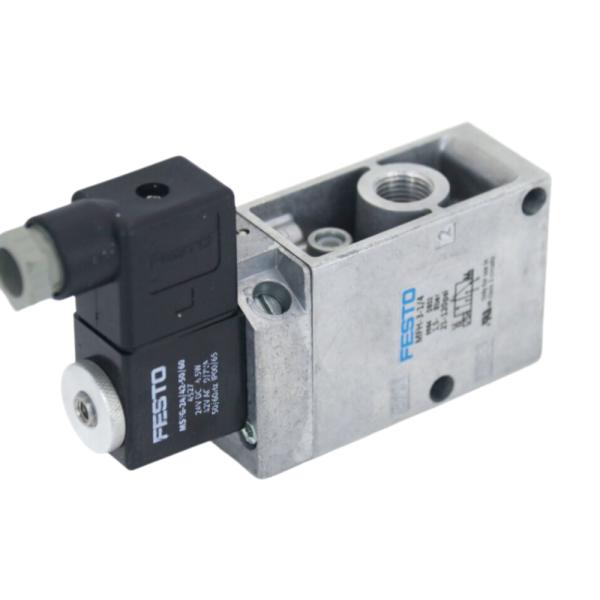 FESTO Solenoid Valve 9964 MFH-3-1/4 Mechanical Valve, 3 Port, Closed, Electrical, G 1/4