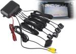 Car Reverse Video Parking Radar 4 Sensor Rear View Backup System Sound Buzzer