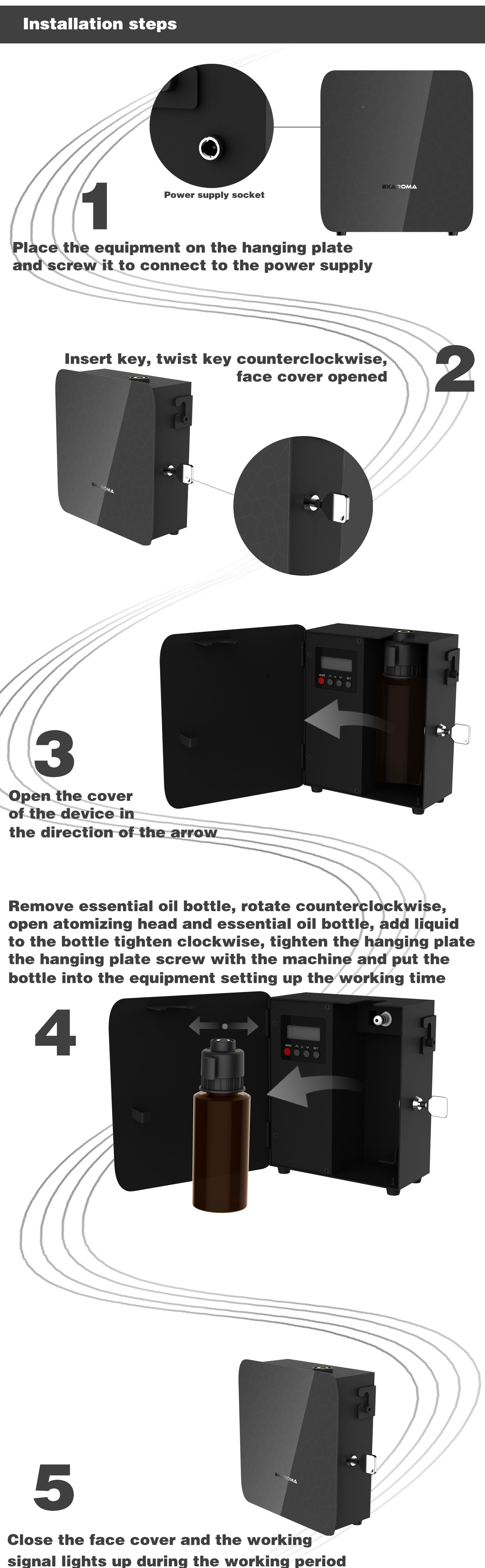Nano X300 Air HVAC Scent Diffuser Machine Wifi Hotel Lobby Scent Diffuser