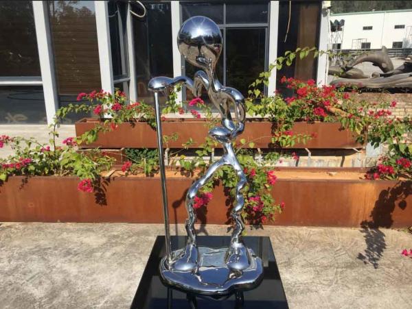 Quality Stainless Steel Metal Figure Sculpture Mirror Polished For Home Decoration for sale