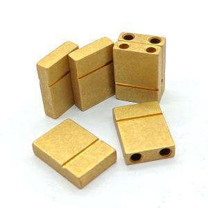 Square CNC Brass Parts H59 H62 Brass CNC Turning Parts Micro Machining