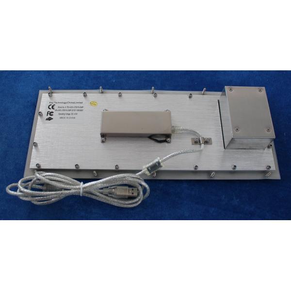 Vandal Resistant Rugged Industrial Keyboard With Trackball Top Panel