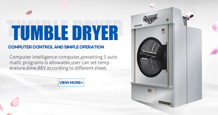 Stable Operation Industrial Clothes Dryer Steam or Electric Industrial Tumble Dryer 120kg