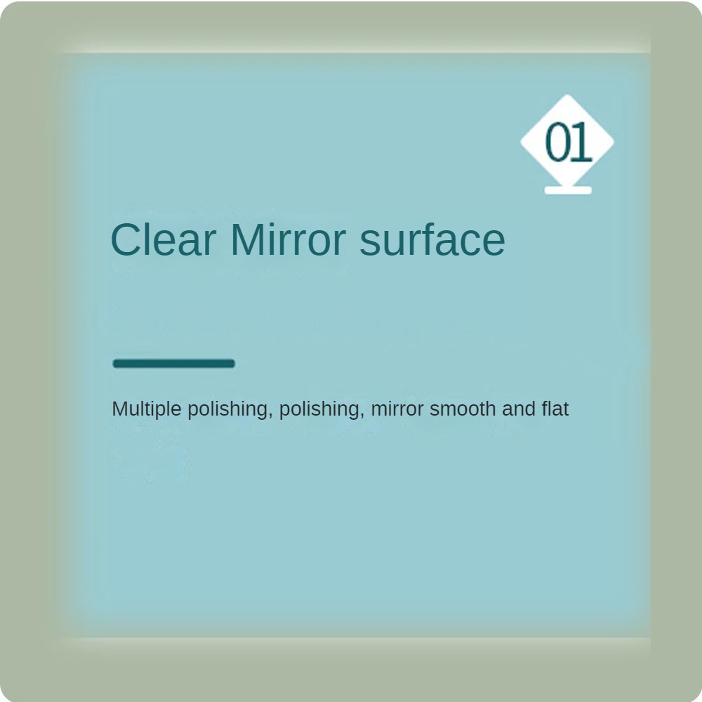 Modern Style Wall Mirror Frameless Full Length for Bathroom Two-Way Square Home Decor