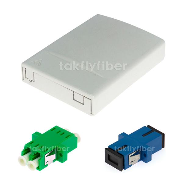 Quality FTTH 2 Ports Mini ABS Fiber Optic Wall Mount Termination Box OTB Optical Termination Box for sale