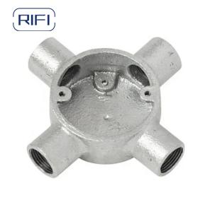 Rifi 4 Way Malleable Iron 20mm 25mm Hot Dipped Galvanised Junction Box