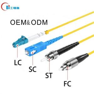 China 3.0mm Simplex LC LC Patch Cord SC APC To SC UPC PVC LZSH Jacket wholesale
