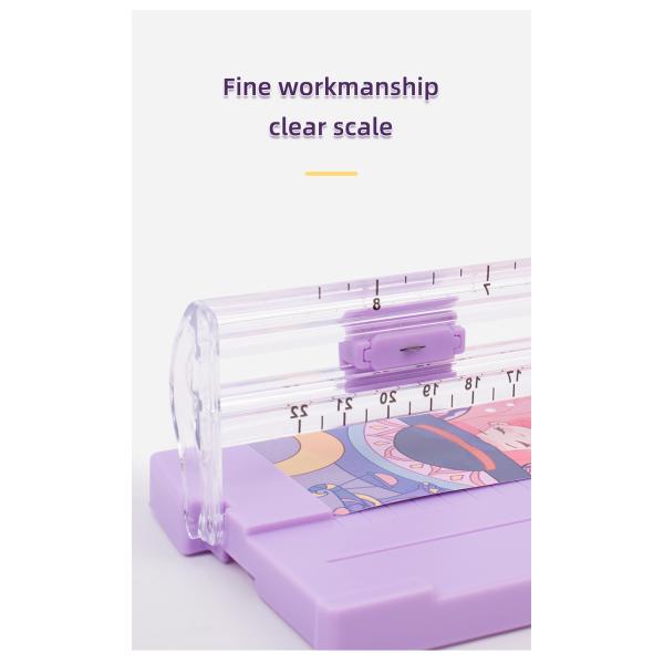 2022 Custom Cartoon A5 Mini Paper Trimmer 135g Desktop Cutter with Lightweight Design