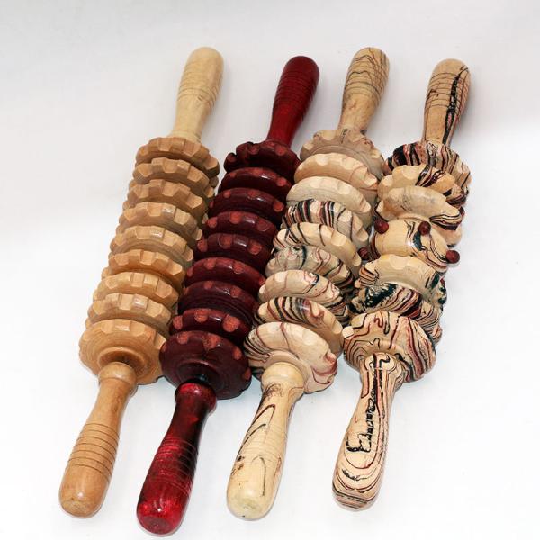 Polishing Wooden Wheel Massage Roller Equipment 36cm For Back