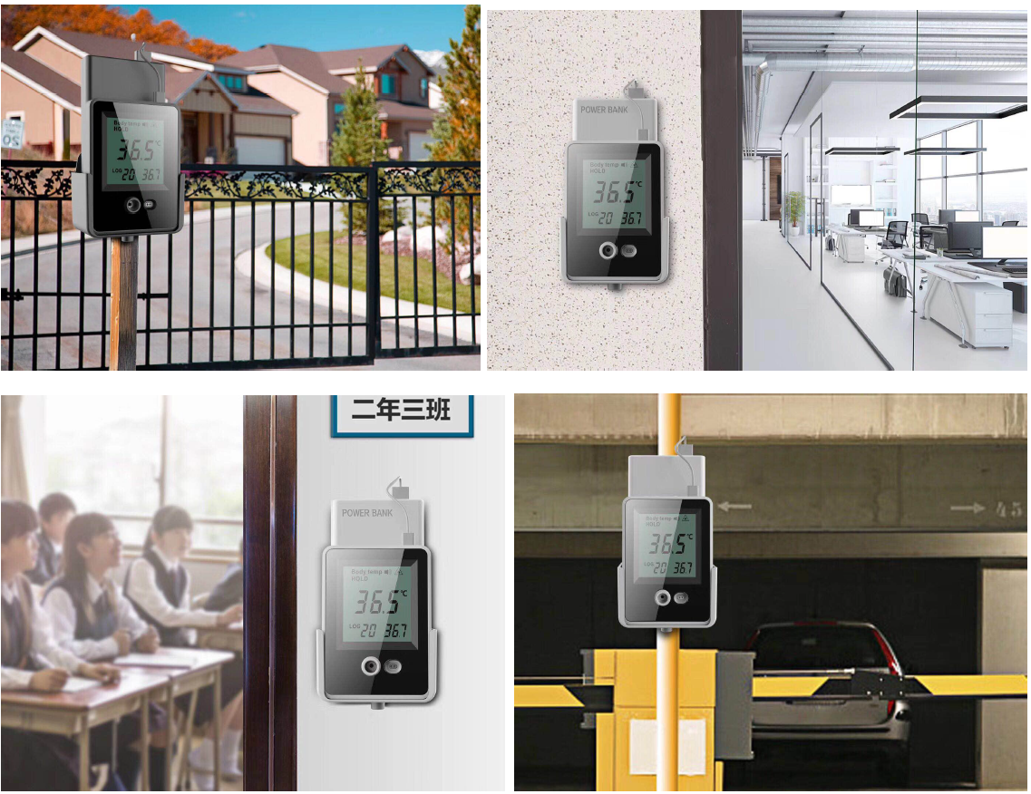 Motion Detection Temperature AI Doorbell Wall Mount Thermometer