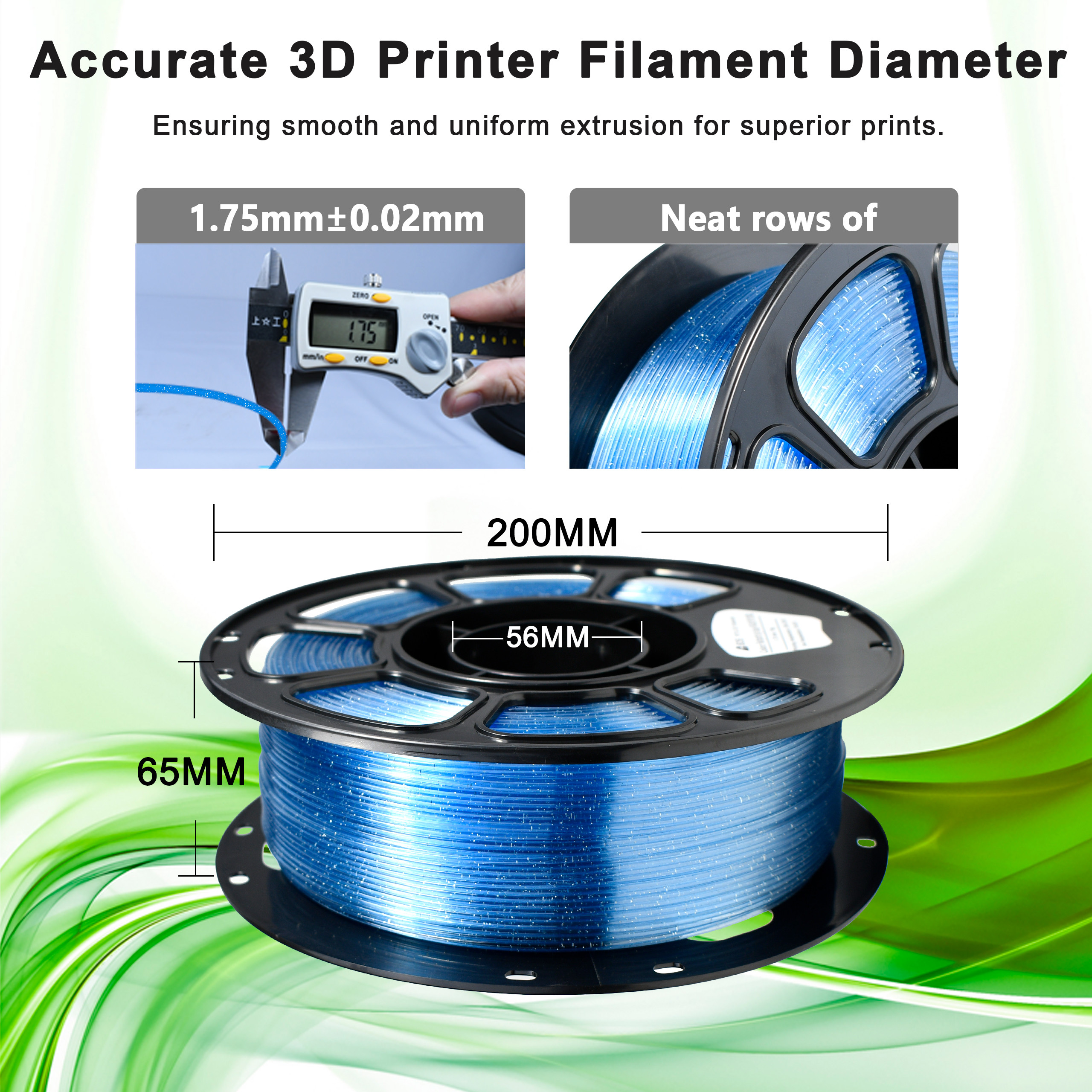 3d Printing Filament Flash Point Sky Blue Color PETG Filament 3D Printer Filament 1.75mm 1kg
