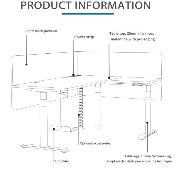 Modernize Your Workspace with Uplift Power Lift Standing Desk 355 Lbs Weight Capacity