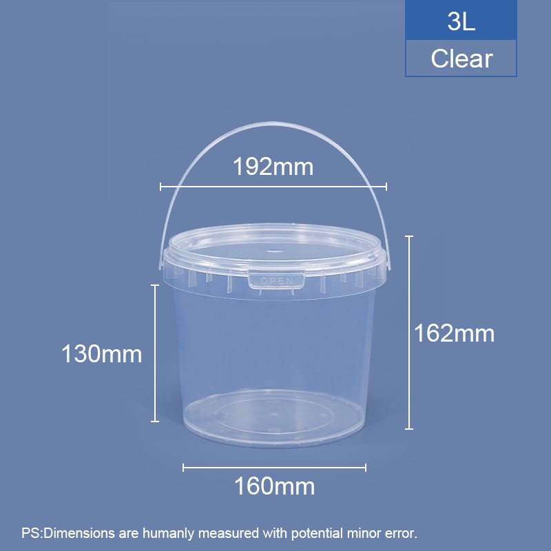 Food Grade Beverage Plastic Candy Buckets Halloween Container with Lids and Handles