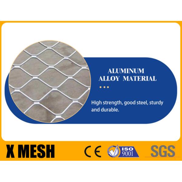 Dulux Black Matt Tempered Aluminum Expanded Metal Mesh 8mm