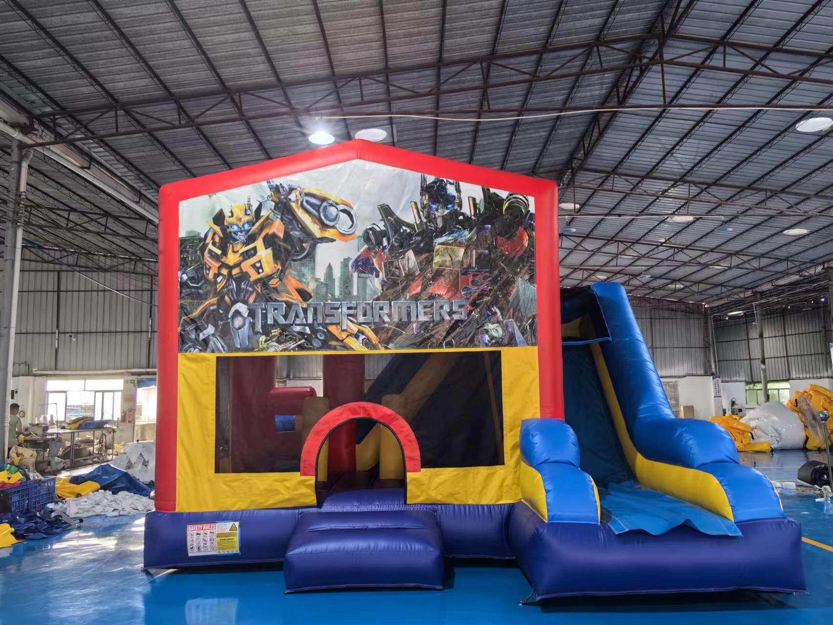 5x4m Transformersinflatable Jumping Bouncy Castles Inflatable Commercial Inflatable Bouncer With Slide