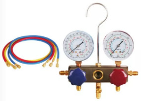 First-Class 134A Pressure gauge set, metal handle, explosion-proof bottle opener 2196 pipe pressure 600PSI-3000PSI