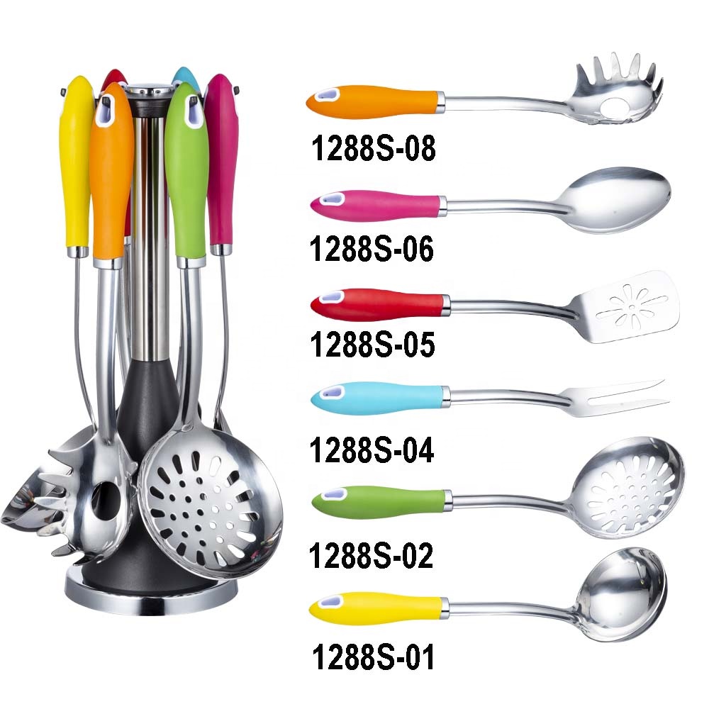 Home Kitchen Cooking Stainless Steel Smart Kitchen Utensils Set for Any Color