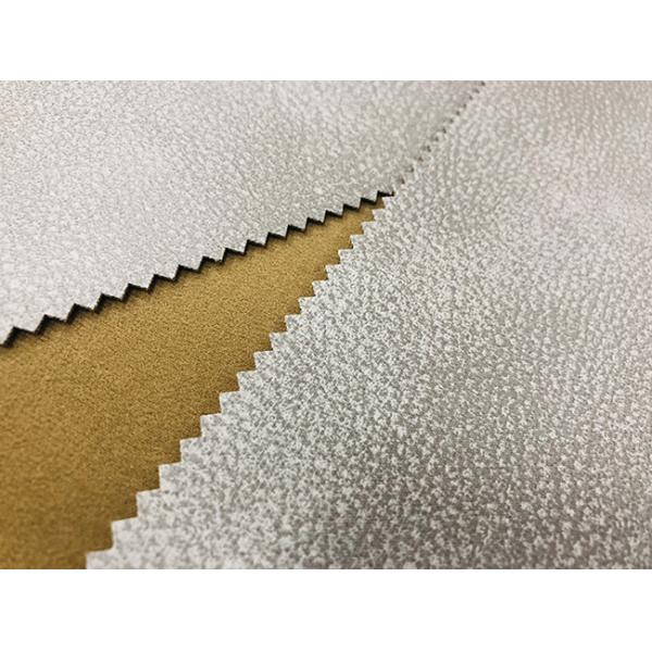 Leather Effect 100% Polyester Felt Fabric Grey For Upholstery Projects Pillows