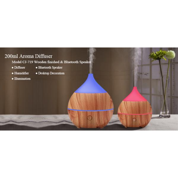 Bedroom 200ml Bluetooth Speaker Wood Aromatherapy Diffuser