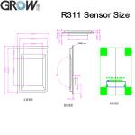 GROW R311 256*360 pixel Big Touch Area Sensor Capacitive Fingerprint Module