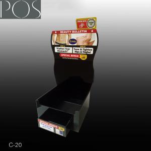 China Plastic black Acrylic counter top display box on the table wholesale