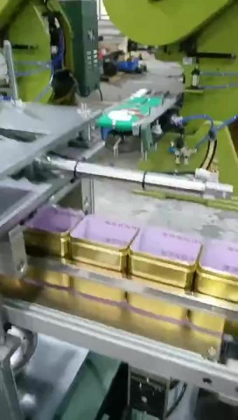 Quality 50cpm Automatic Tin Can Making Machine For Cookie Tea Biscuit Can for sale