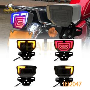 China Plastic Red Flashing Motorcycle LED Lights Available Tailight Spare Parts wholesale
