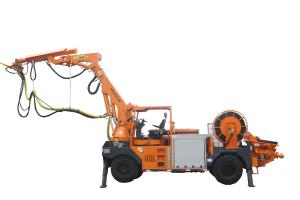 China Double Pump Hydraulic Wet Shotcrete Machine Self Propelled Compact Structure wholesale