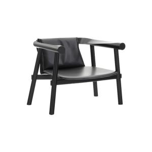 China Sturdy Hotel Style Armchairs Black Leather Modern Armchair Rustproof wholesale