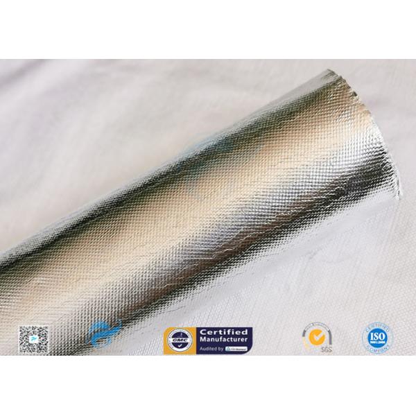 25oz Sliver Aluminium Foil Laminated Fiberglass Fabric Non Combustible