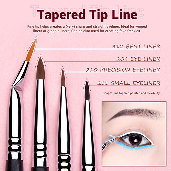 Skin Friendly Jessup 11pcs Professional Eye Brush Set